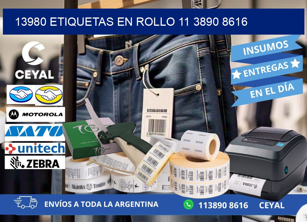13980 ETIQUETAS EN ROLLO 11 3890 8616