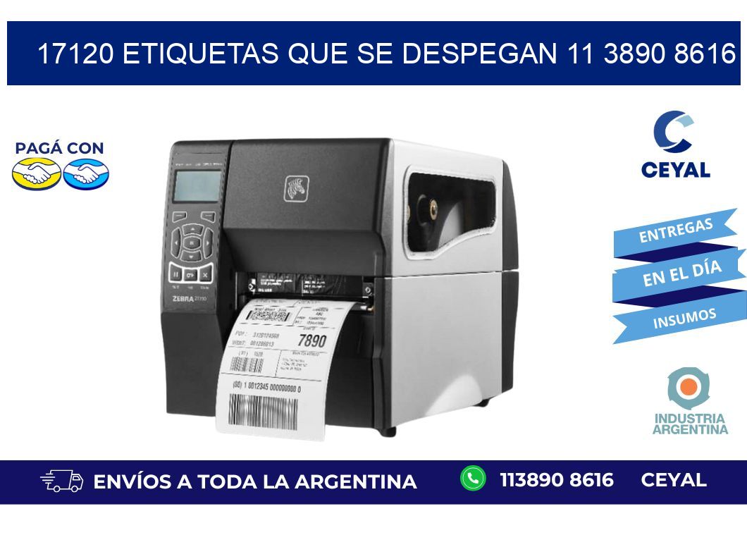 17120 ETIQUETAS QUE SE DESPEGAN 11 3890 8616