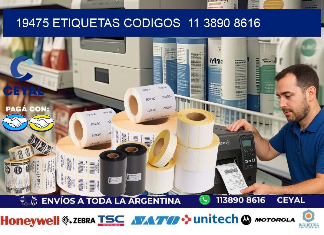19475 ETIQUETAS CODIGOS  11 3890 8616
