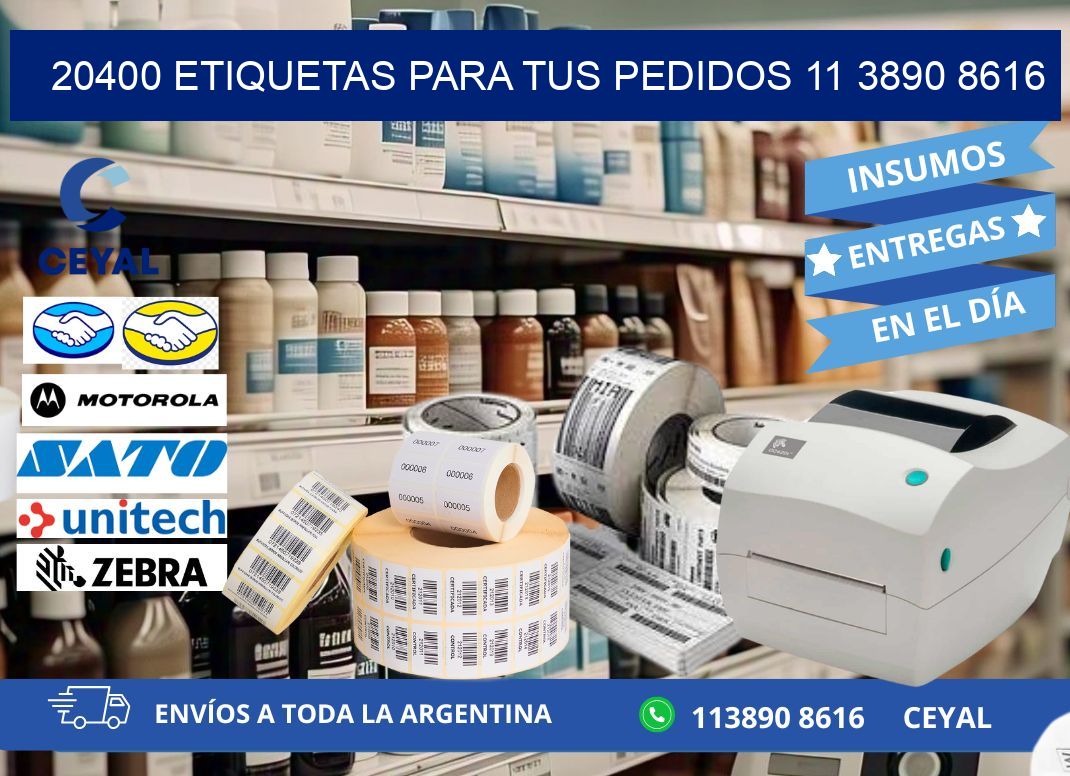 20400 ETIQUETAS PARA TUS PEDIDOS 11 3890 8616