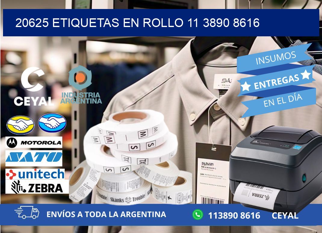 20625 ETIQUETAS EN ROLLO 11 3890 8616