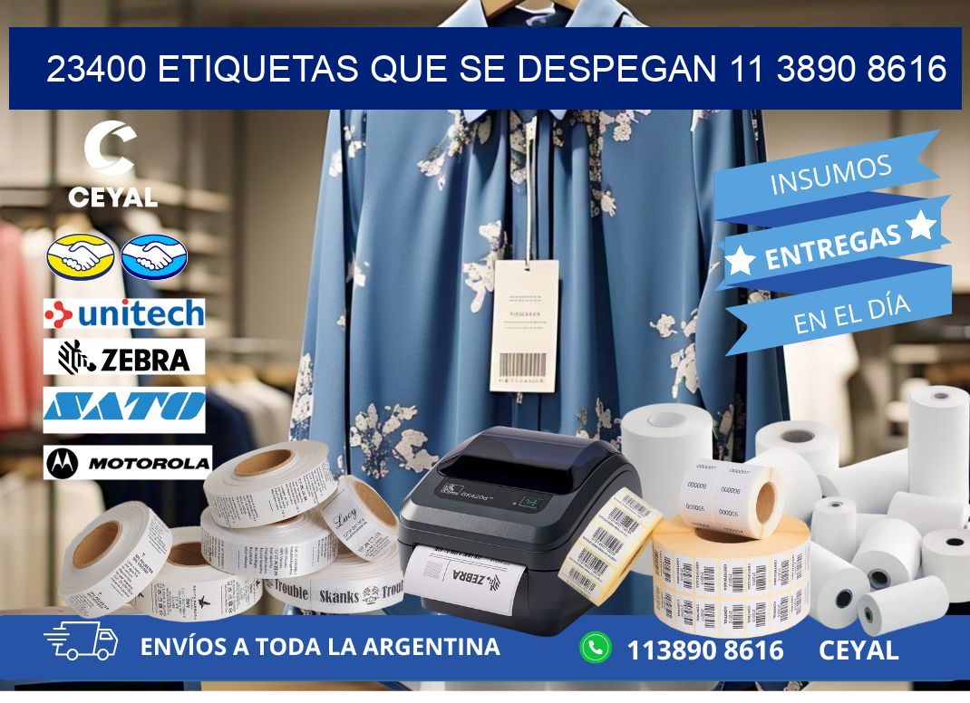23400 ETIQUETAS QUE SE DESPEGAN 11 3890 8616