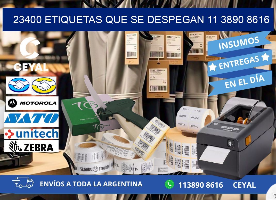 23400 ETIQUETAS QUE SE DESPEGAN 11 3890 8616