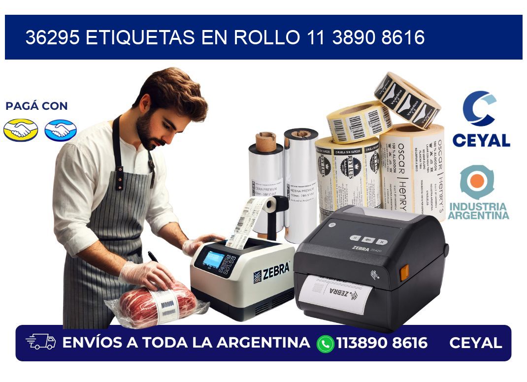 36295 ETIQUETAS EN ROLLO 11 3890 8616