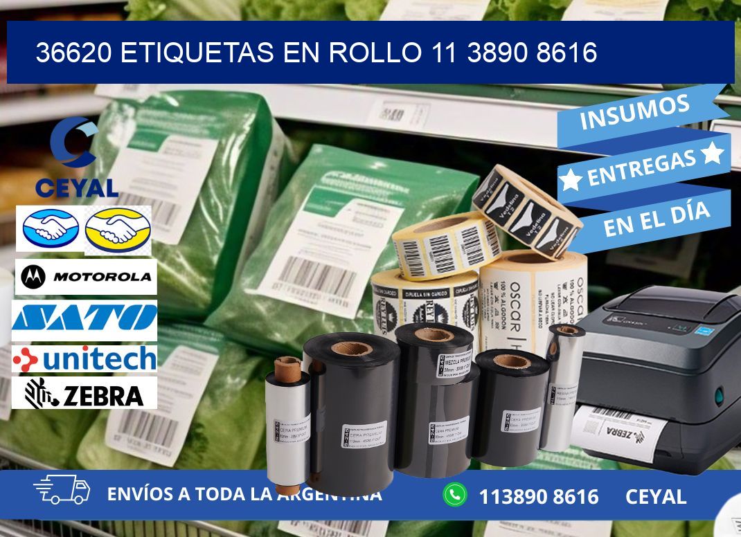 36620 ETIQUETAS EN ROLLO 11 3890 8616