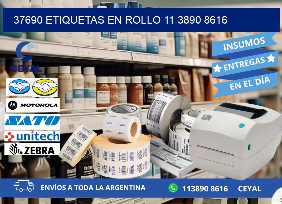 37690 ETIQUETAS EN ROLLO 11 3890 8616