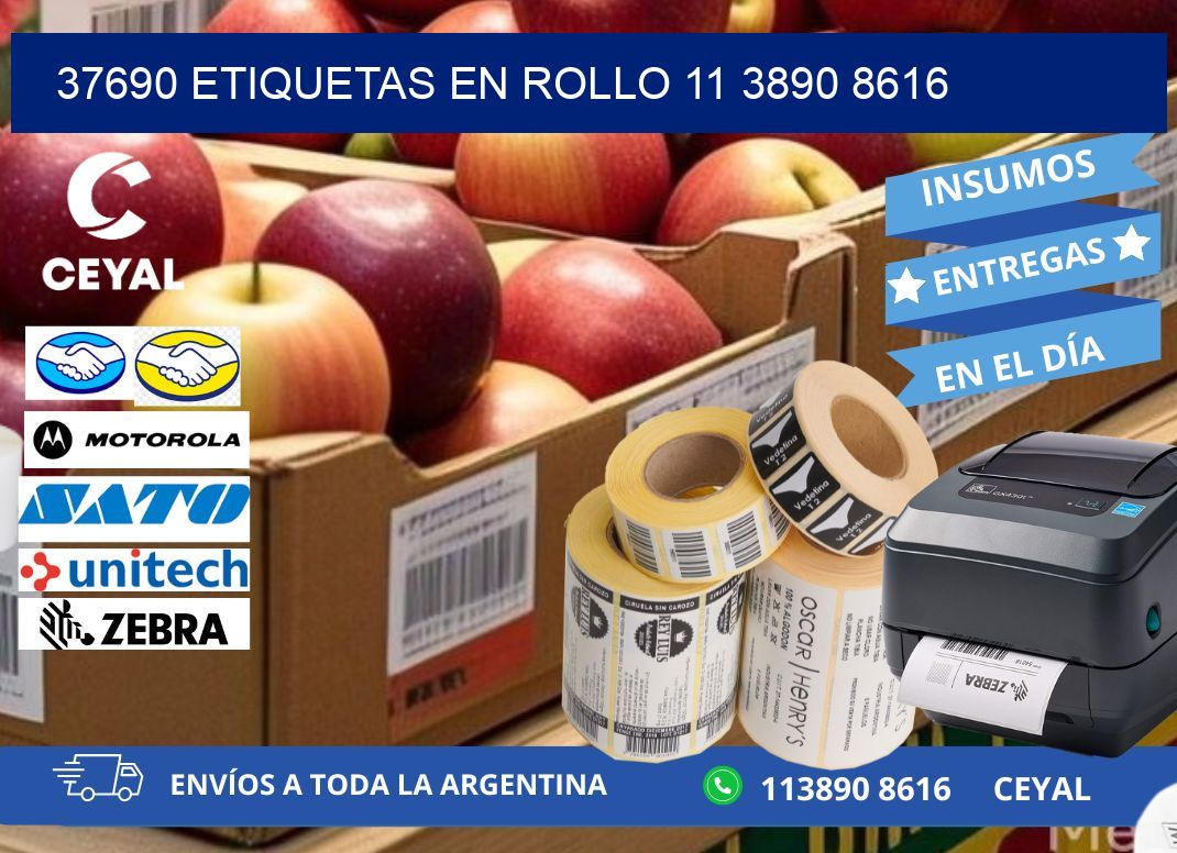 37690 ETIQUETAS EN ROLLO 11 3890 8616