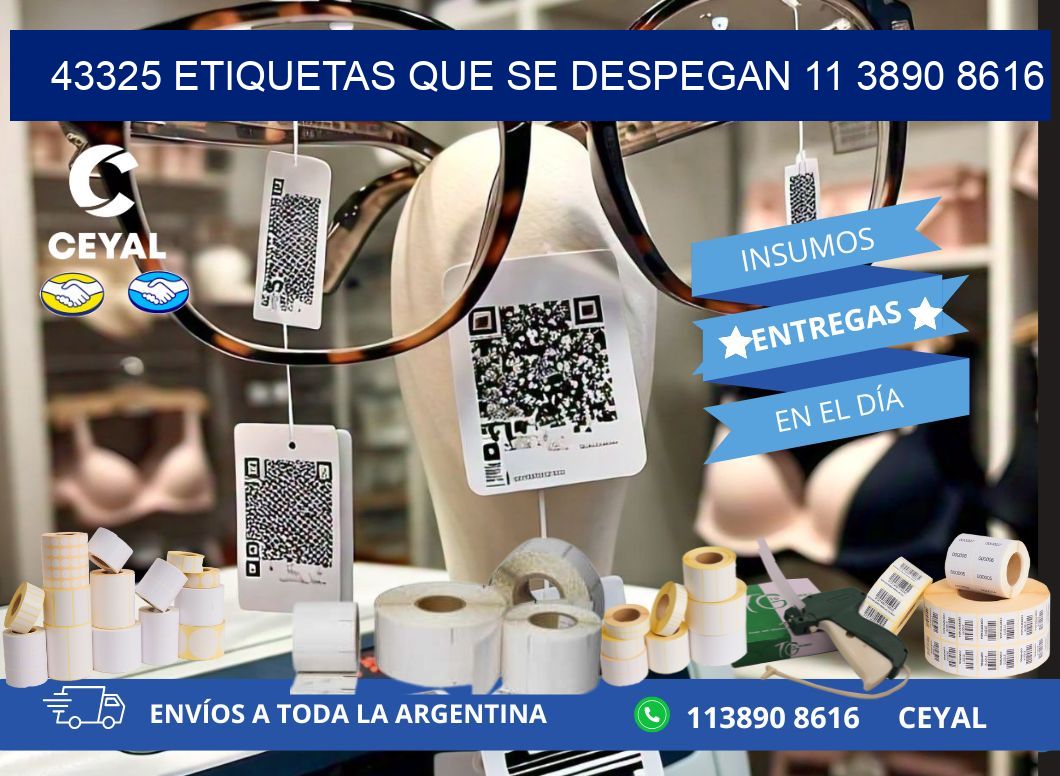 43325 ETIQUETAS QUE SE DESPEGAN 11 3890 8616