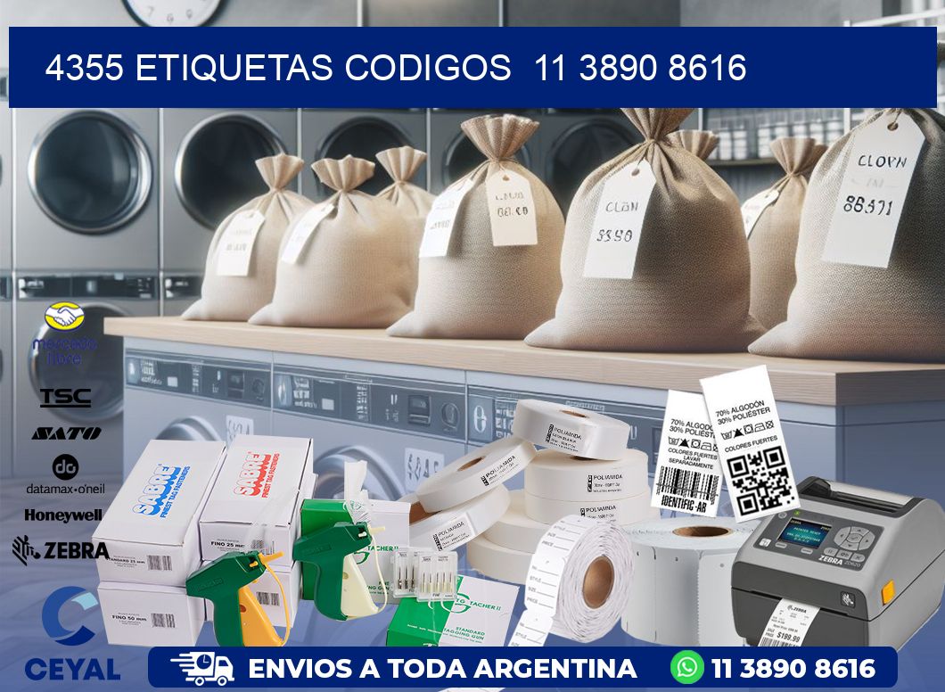 4355 ETIQUETAS CODIGOS  11 3890 8616