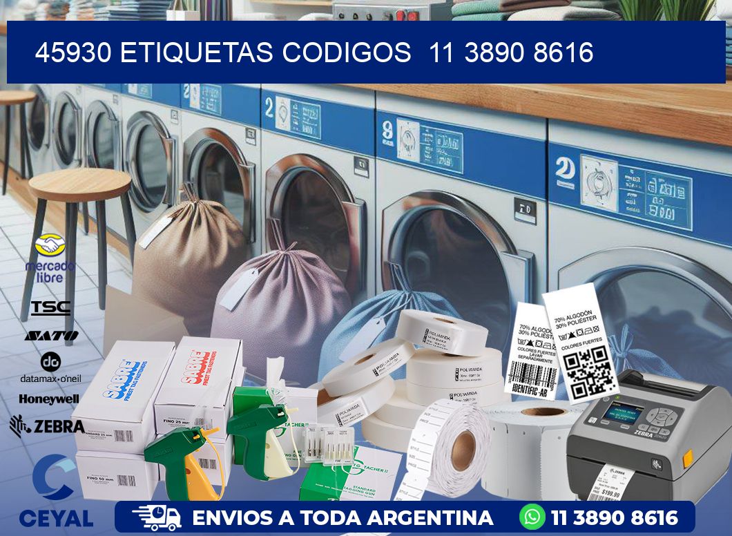 45930 ETIQUETAS CODIGOS  11 3890 8616