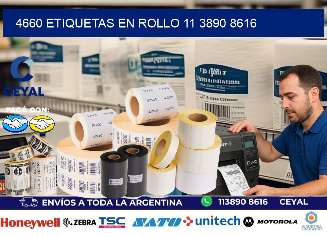 4660 ETIQUETAS EN ROLLO 11 3890 8616