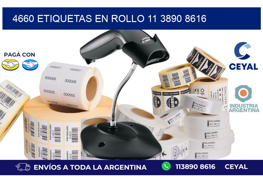 4660 ETIQUETAS EN ROLLO 11 3890 8616