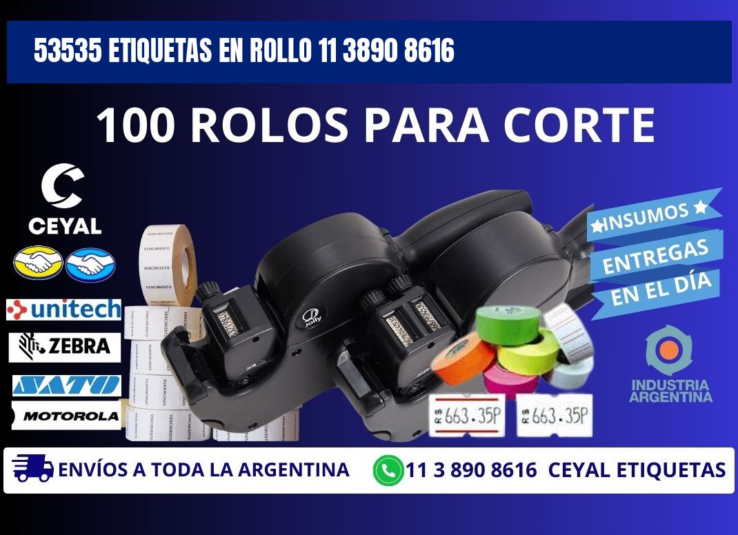 53535 ETIQUETAS EN ROLLO 11 3890 8616