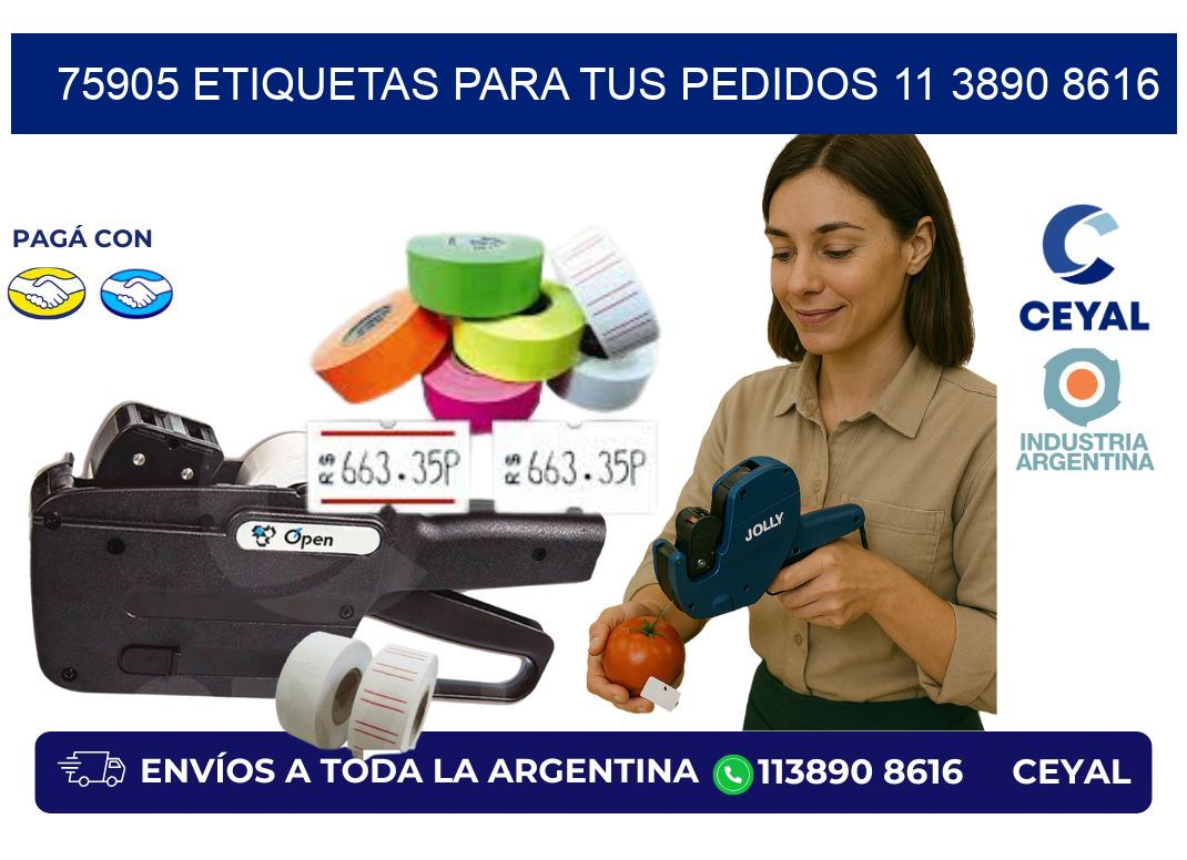 75905 ETIQUETAS PARA TUS PEDIDOS 11 3890 8616
