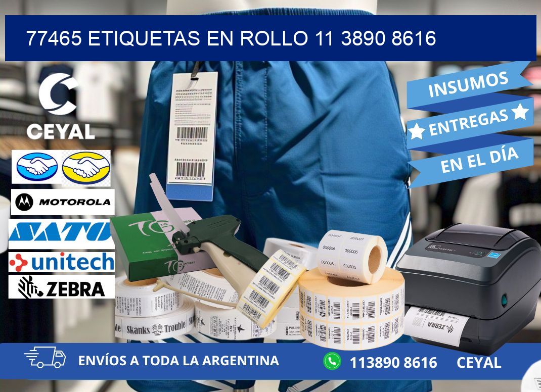 77465 ETIQUETAS EN ROLLO 11 3890 8616