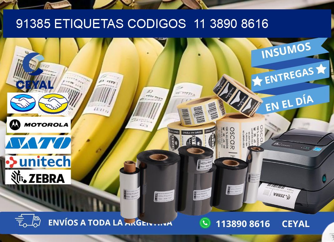 91385 ETIQUETAS CODIGOS  11 3890 8616
