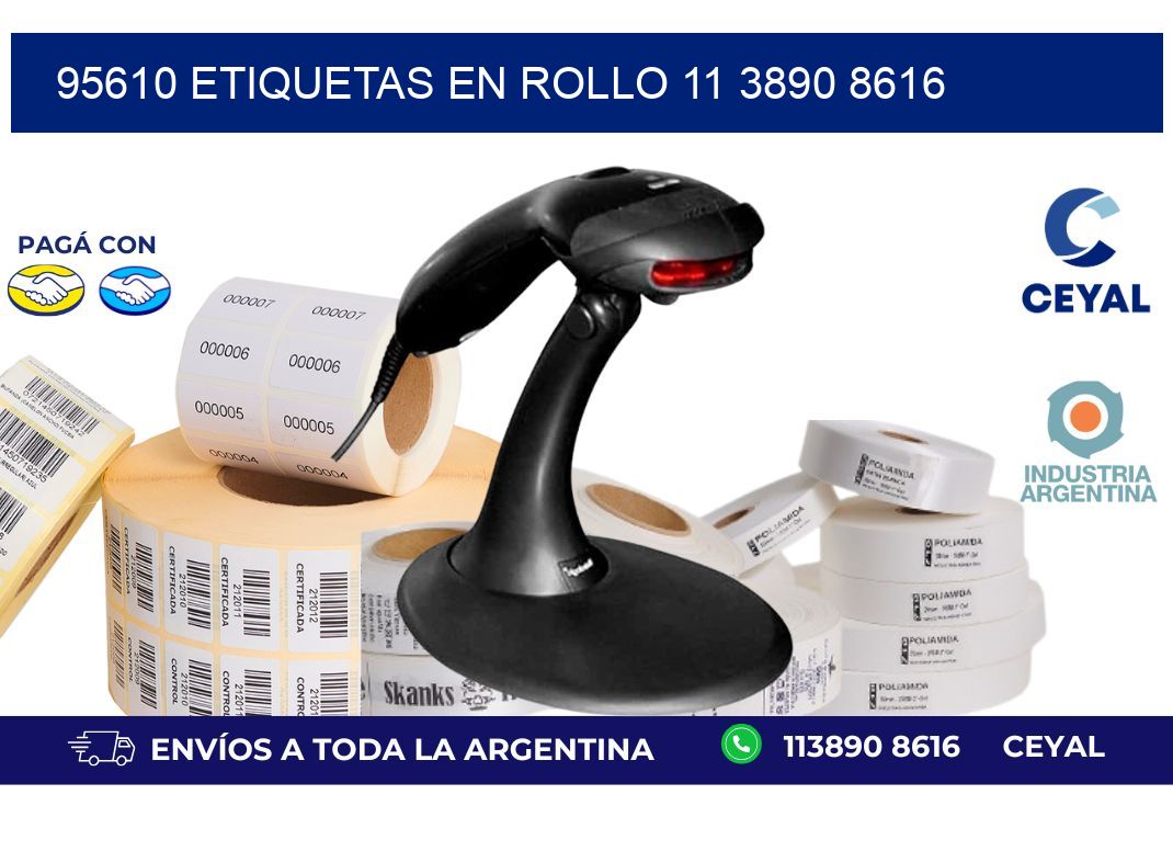 95610 ETIQUETAS EN ROLLO 11 3890 8616
