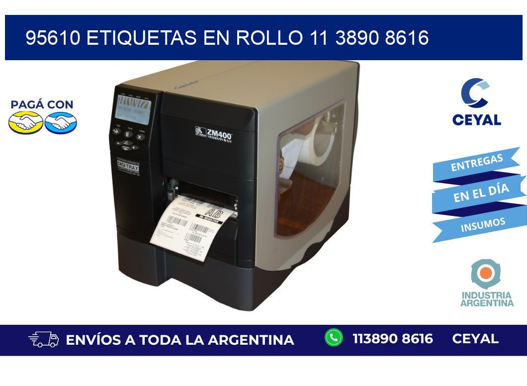 95610 ETIQUETAS EN ROLLO 11 3890 8616