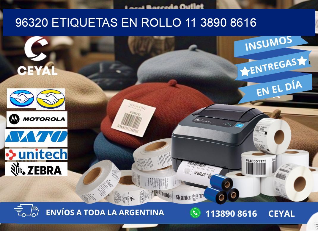 96320 ETIQUETAS EN ROLLO 11 3890 8616
