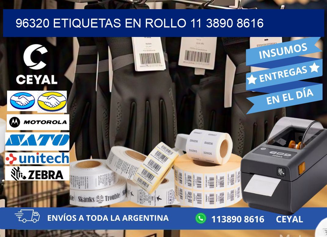 96320 ETIQUETAS EN ROLLO 11 3890 8616