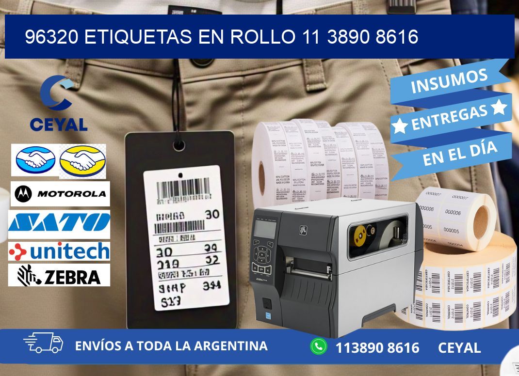 96320 ETIQUETAS EN ROLLO 11 3890 8616