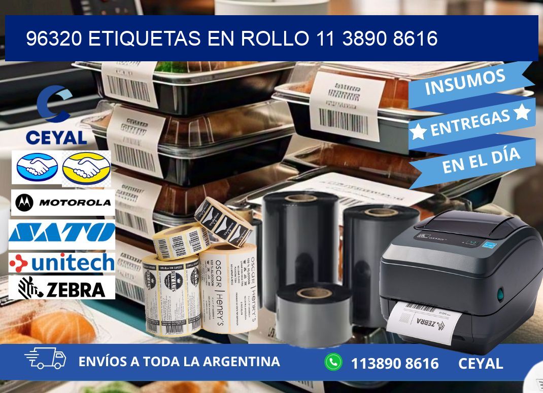 96320 ETIQUETAS EN ROLLO 11 3890 8616