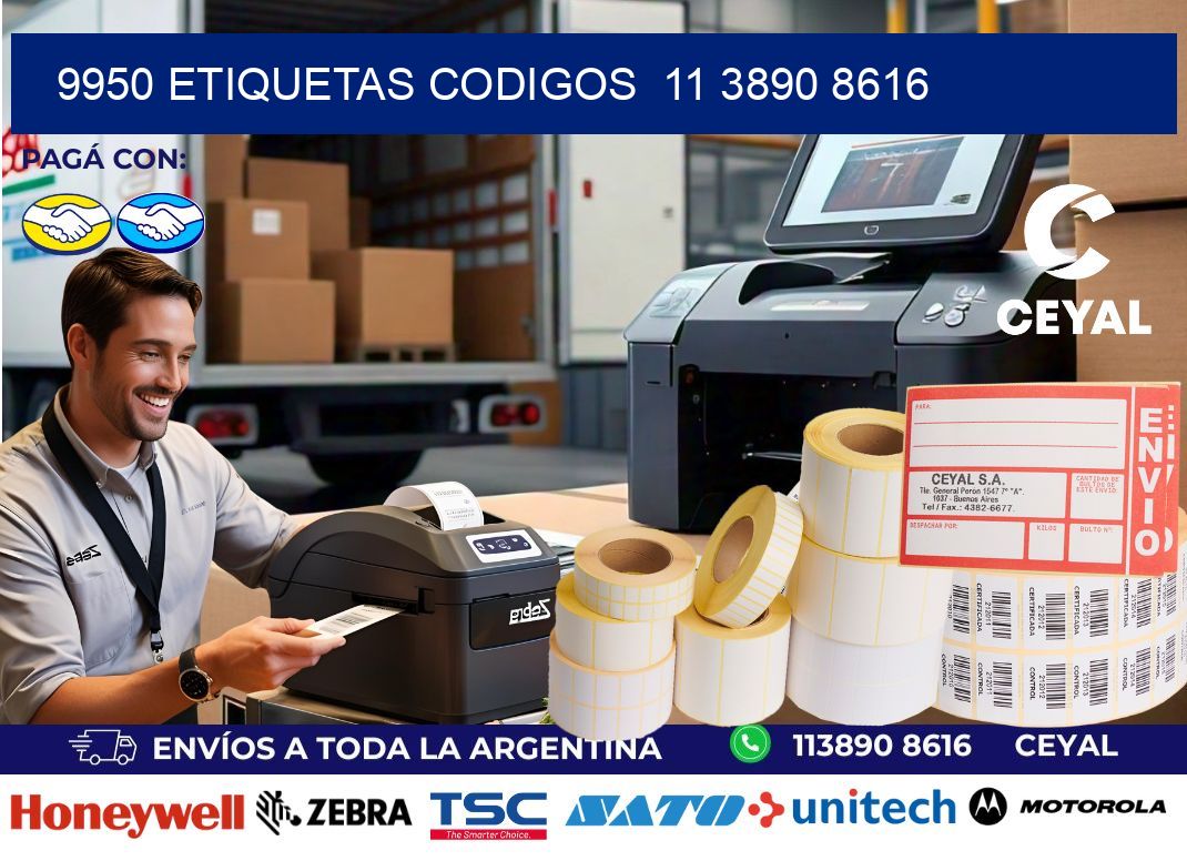 9950 ETIQUETAS CODIGOS  11 3890 8616
