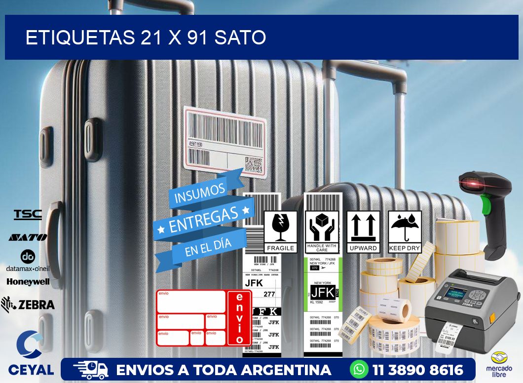 ETIQUETAS 21 x 91 SATO