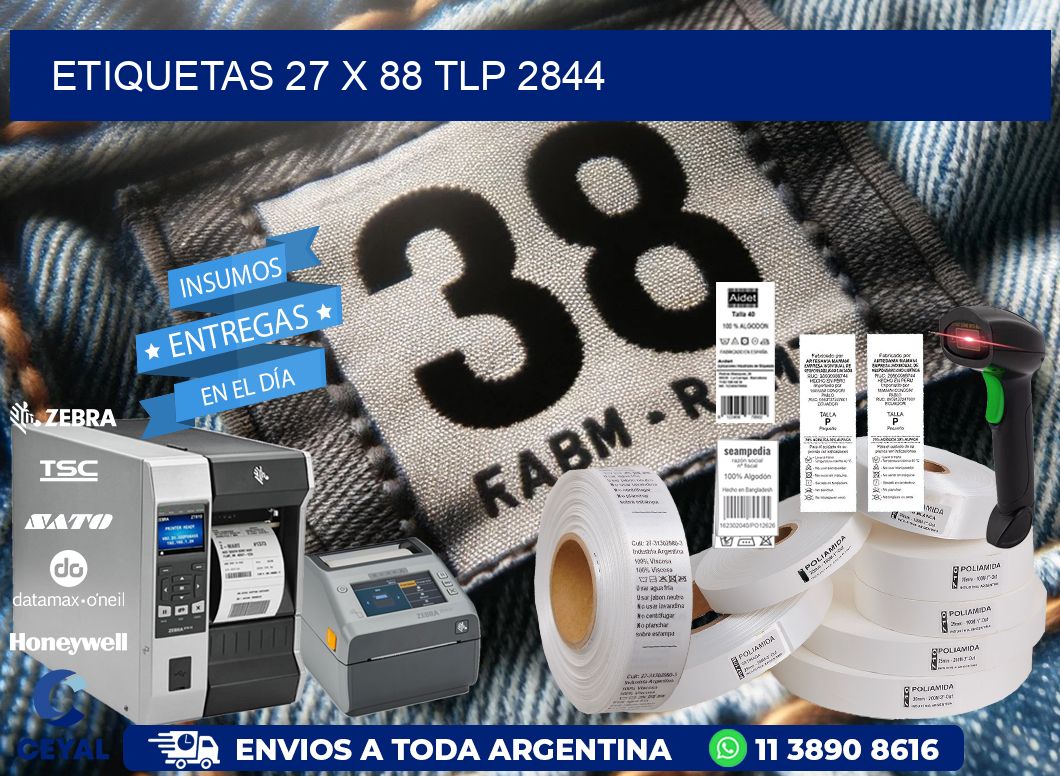 ETIQUETAS 27 x 88 TLP 2844