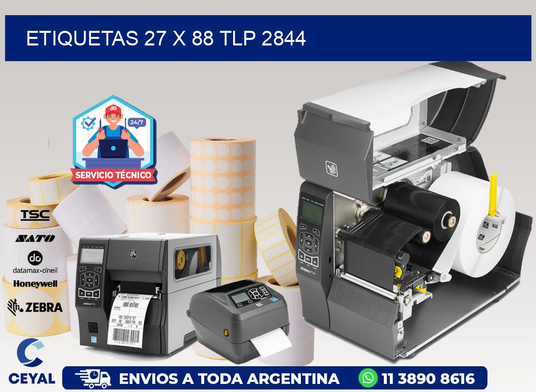 ETIQUETAS 27 x 88 TLP 2844