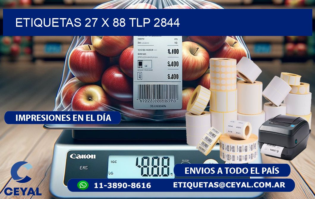ETIQUETAS 27 x 88 TLP 2844