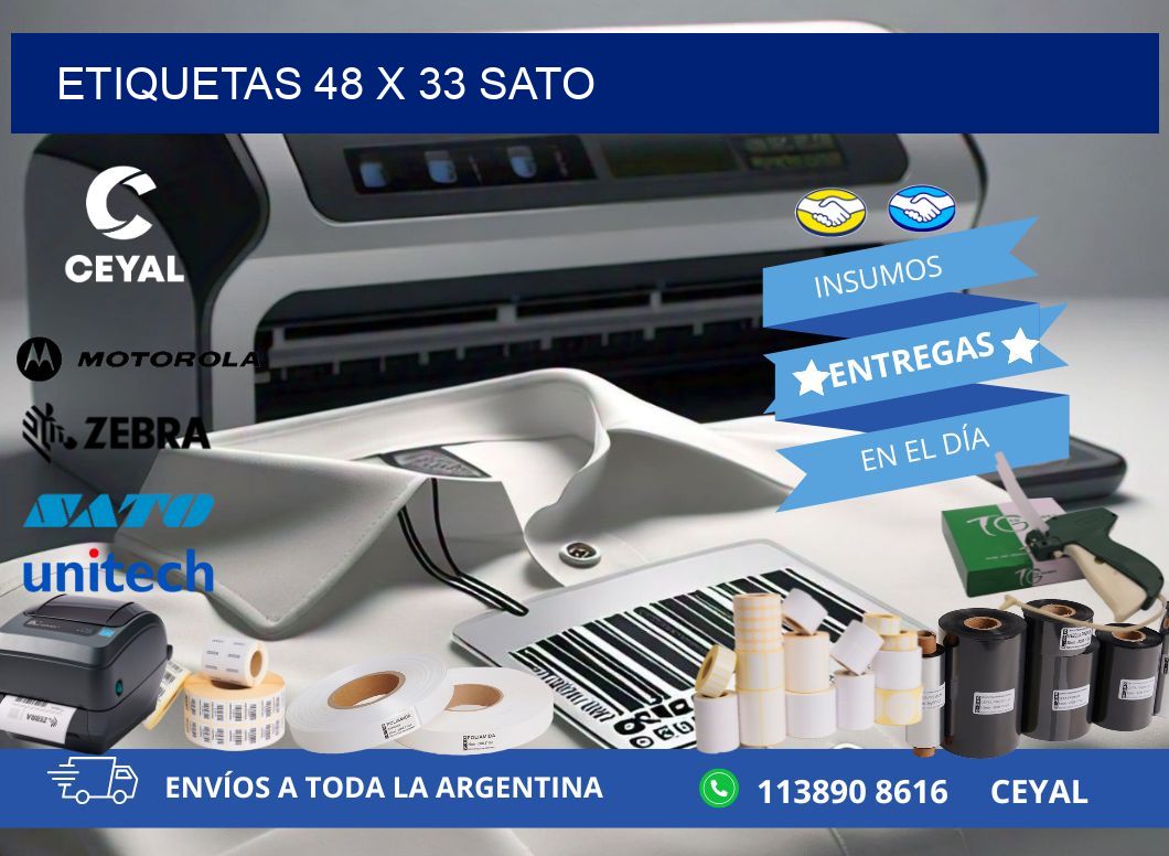 ETIQUETAS 48 x 33 SATO