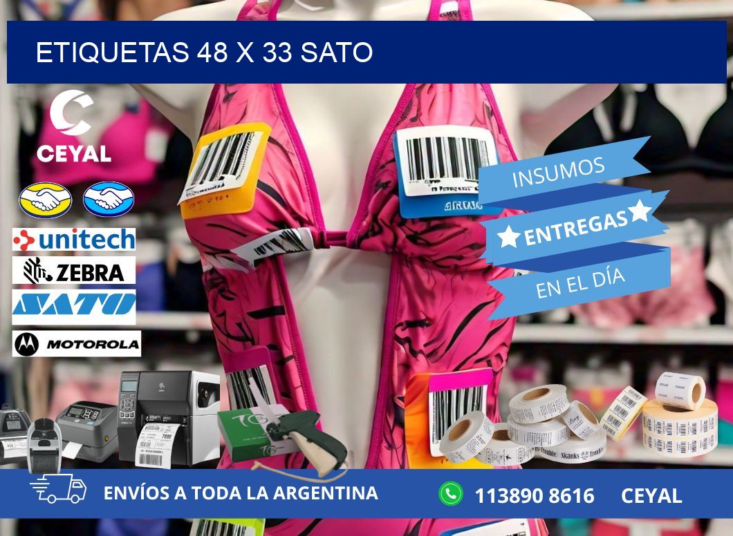 ETIQUETAS 48 x 33 SATO