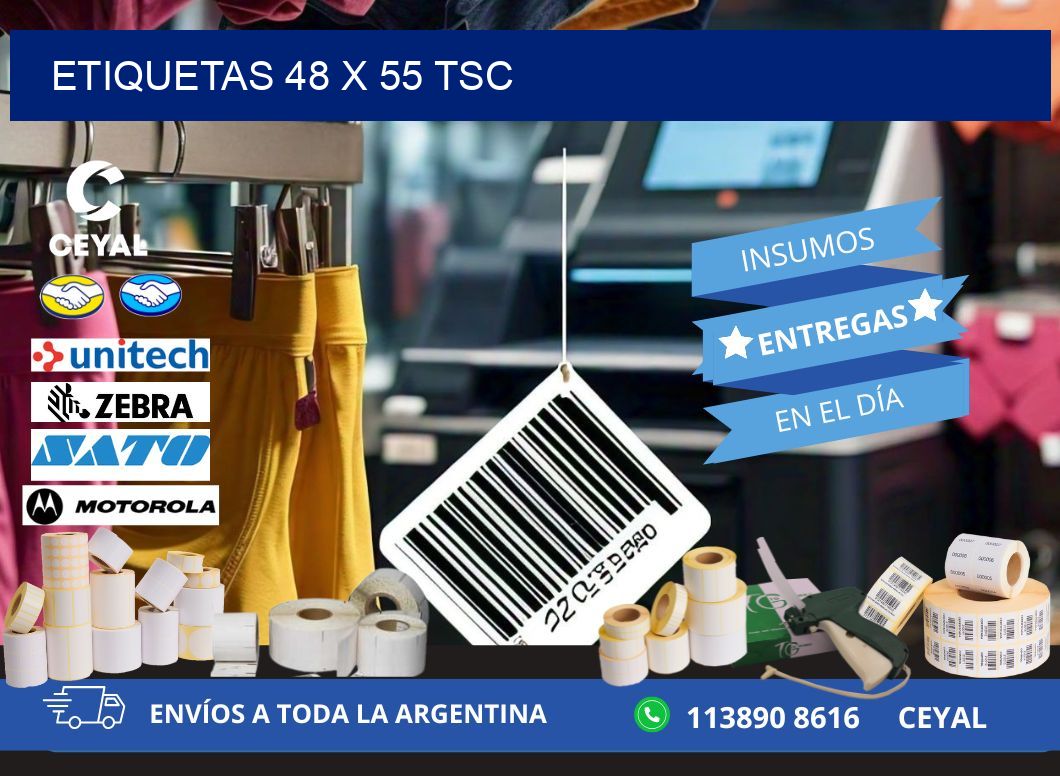 ETIQUETAS 48 x 55 TSC