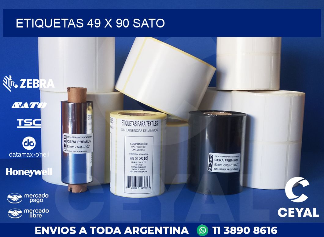 ETIQUETAS 49 x 90 SATO