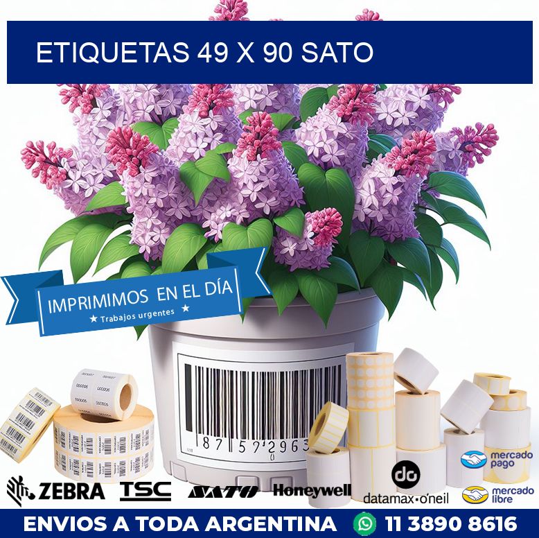 ETIQUETAS 49 x 90 SATO