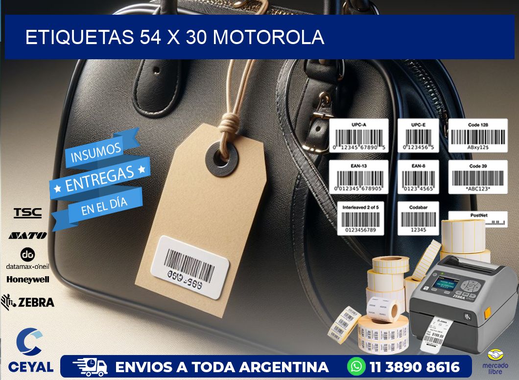 ETIQUETAS 54 x 30 MOTOROLA