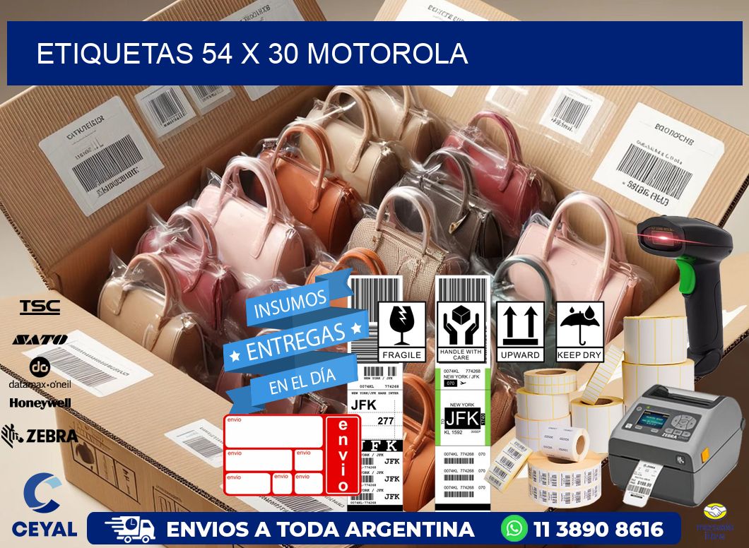 ETIQUETAS 54 x 30 MOTOROLA