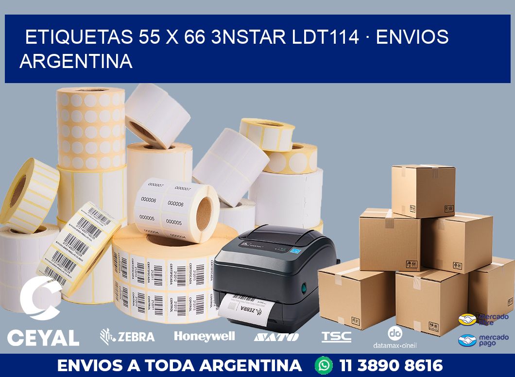 ETIQUETAS 55 x 66 3NSTAR LDT114 · ENVIOS ARGENTINA