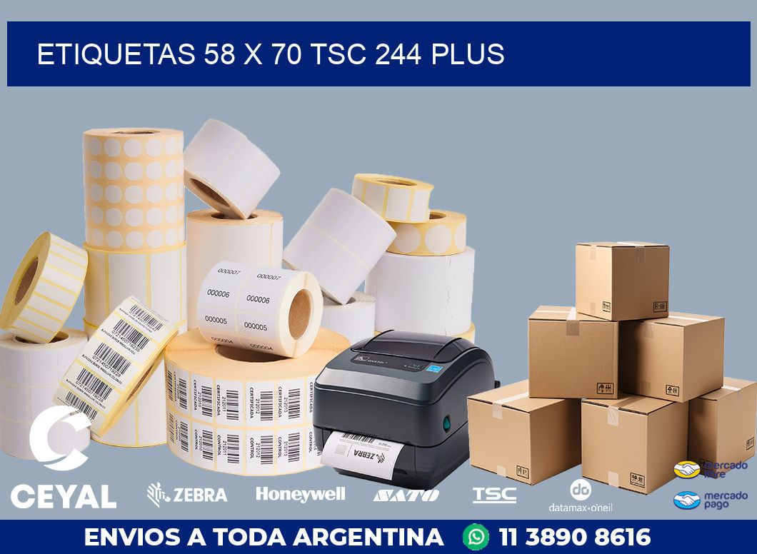 ETIQUETAS 58 x 70 TSC 244 PLUS