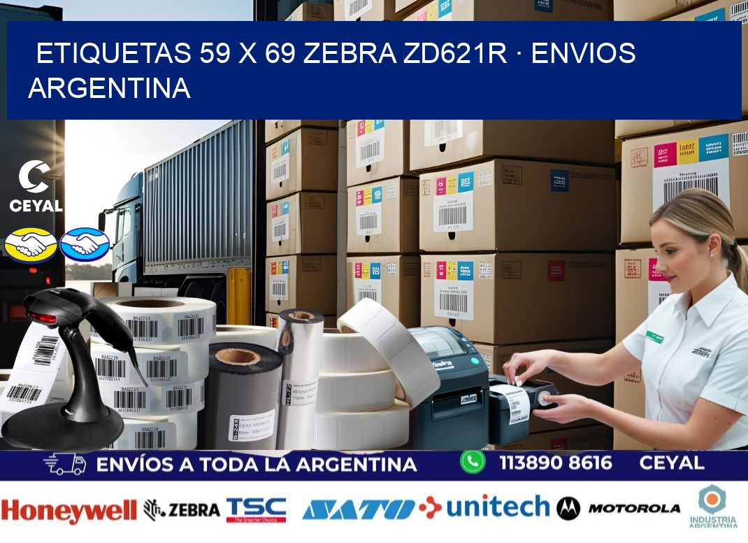 ETIQUETAS 59 x 69 ZEBRA ZD621R · ENVIOS ARGENTINA