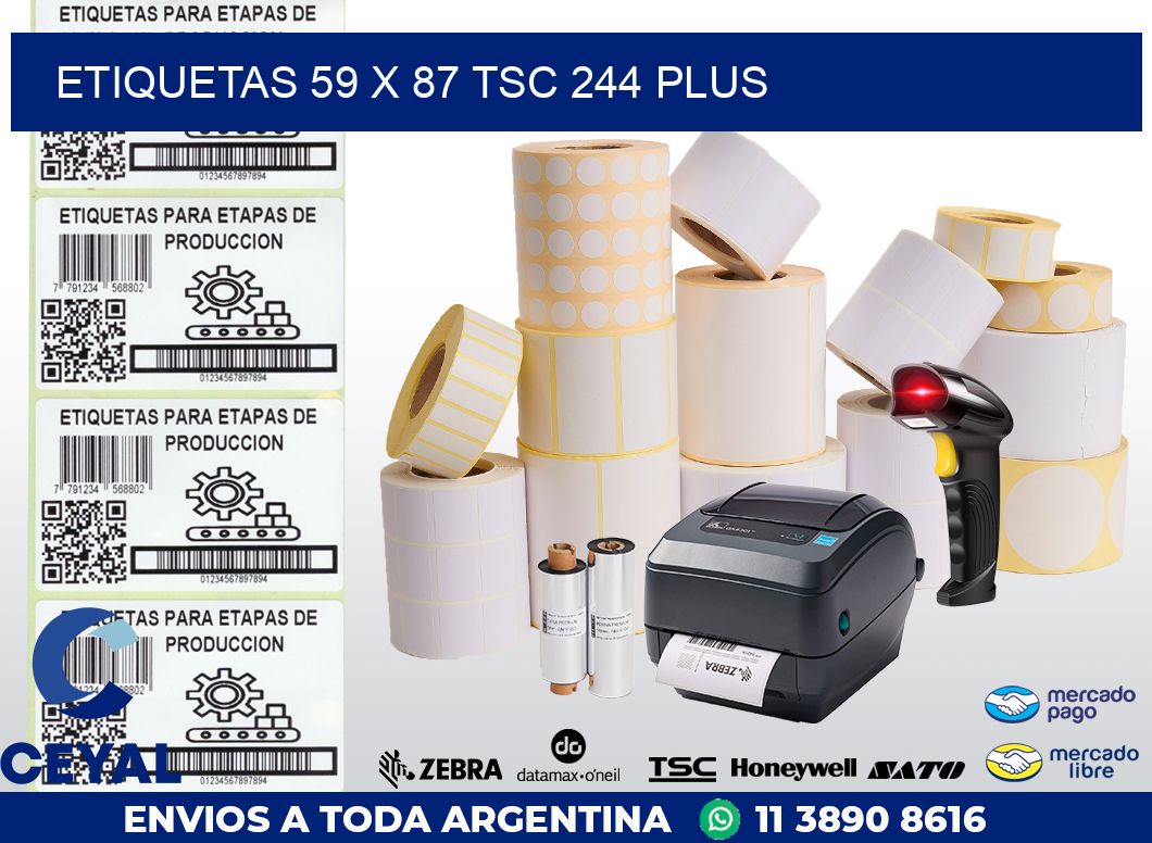 ETIQUETAS 59 x 87 TSC 244 PLUS