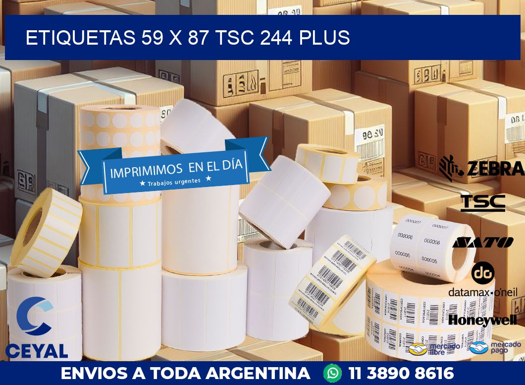ETIQUETAS 59 x 87 TSC 244 PLUS