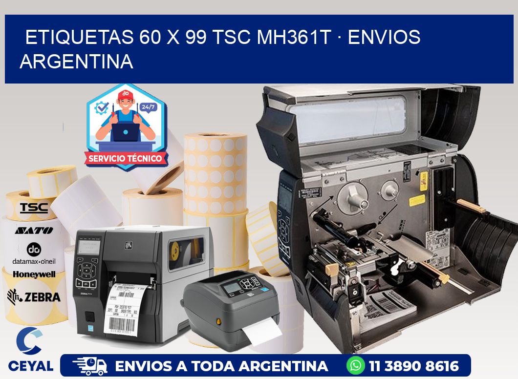 ETIQUETAS 60 x 99 TSC MH361T · ENVIOS ARGENTINA