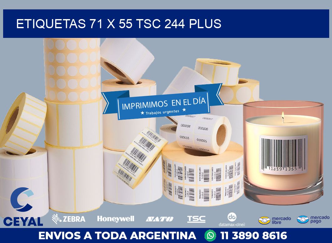 ETIQUETAS 71 x 55 TSC 244 PLUS