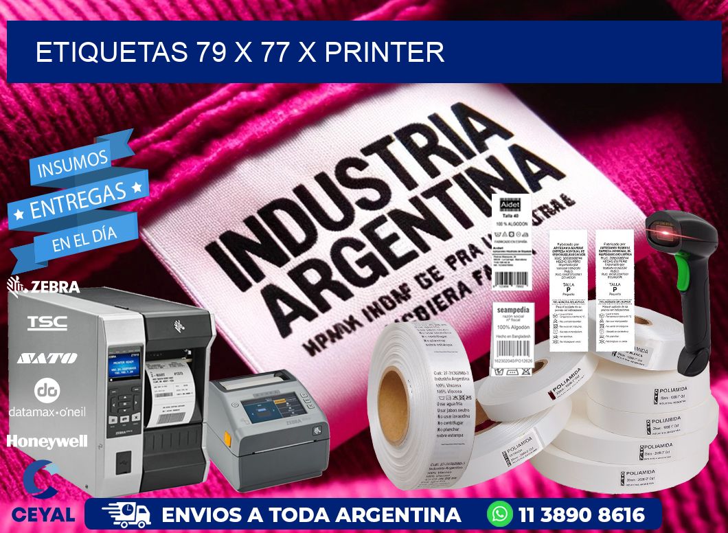 ETIQUETAS 79 x 77 X PRINTER