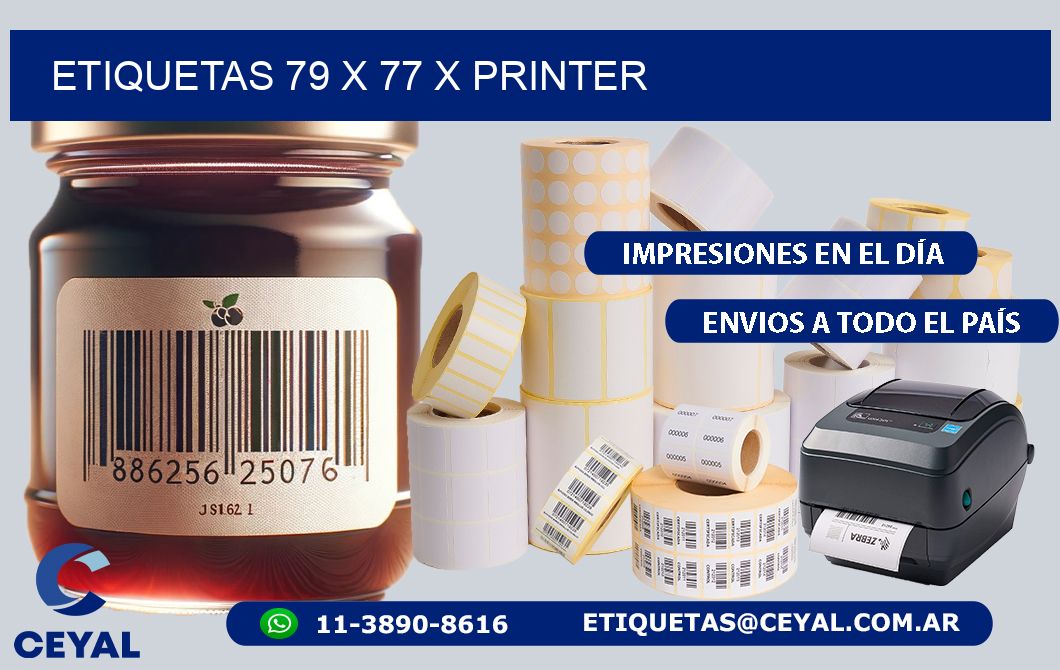 ETIQUETAS 79 x 77 X PRINTER