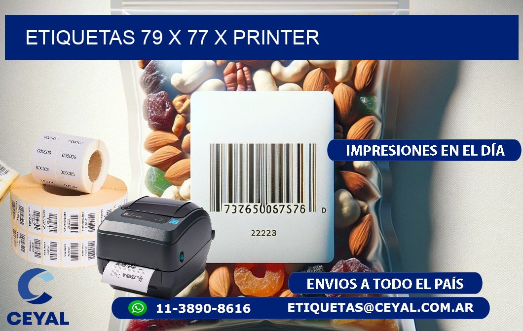 ETIQUETAS 79 x 77 X PRINTER