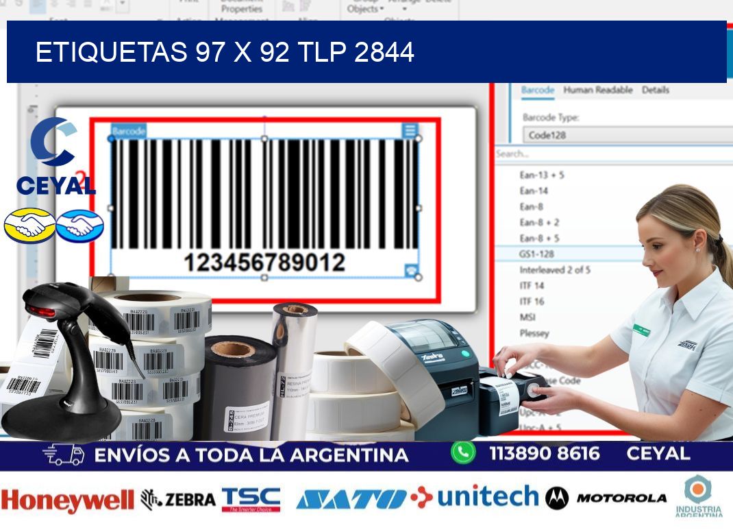 ETIQUETAS 97 x 92 TLP 2844