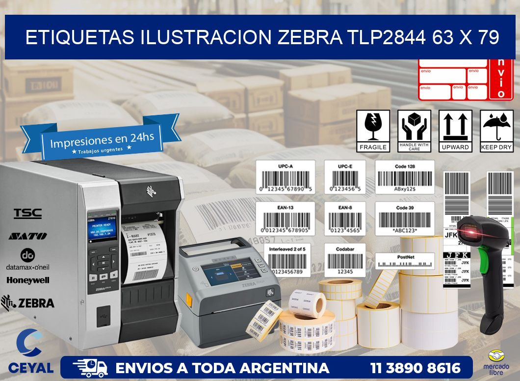ETIQUETAS ILUSTRACION ZEBRA TLP2844 63 x 79